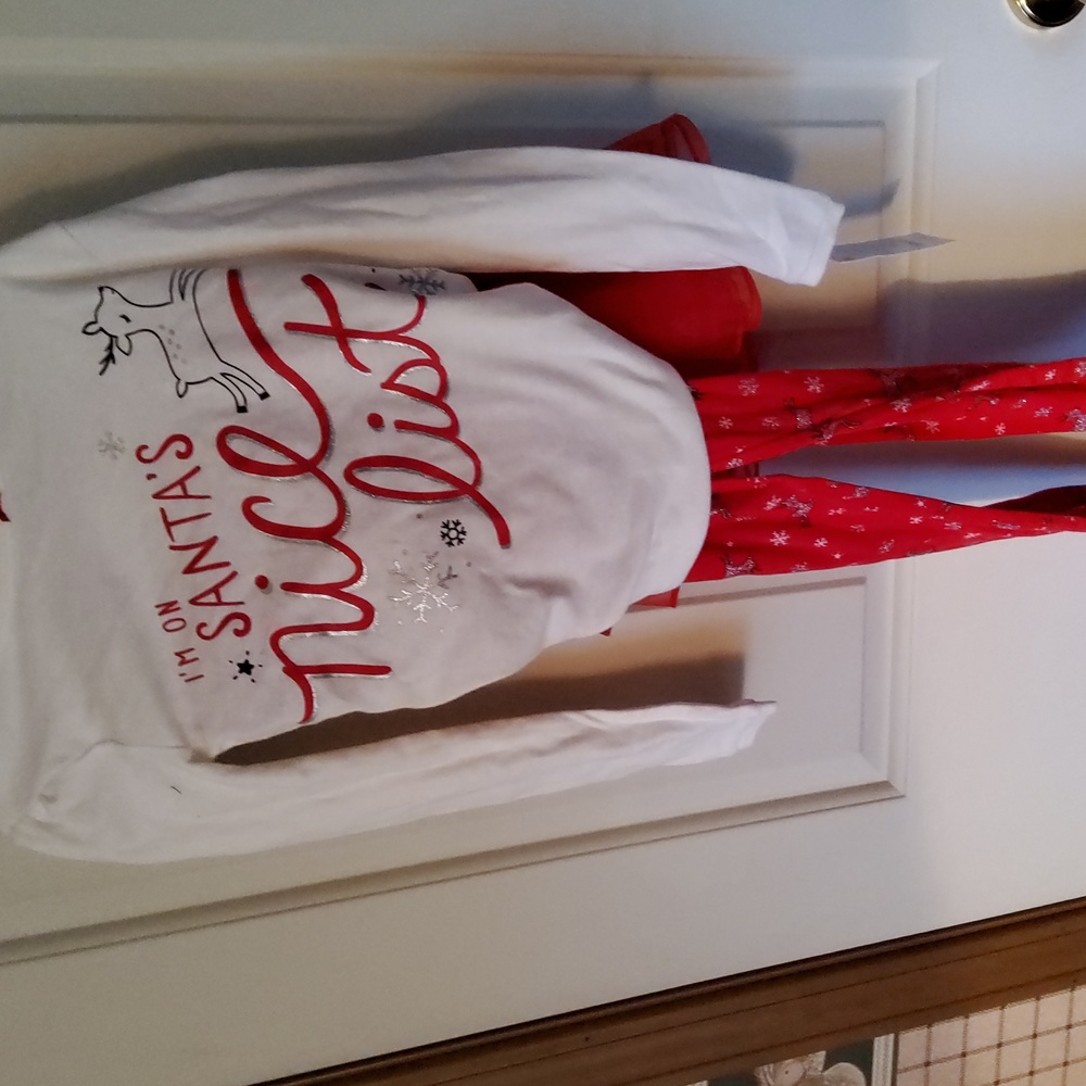 Carter's 3 piece Girls Christmas outfit Size 7